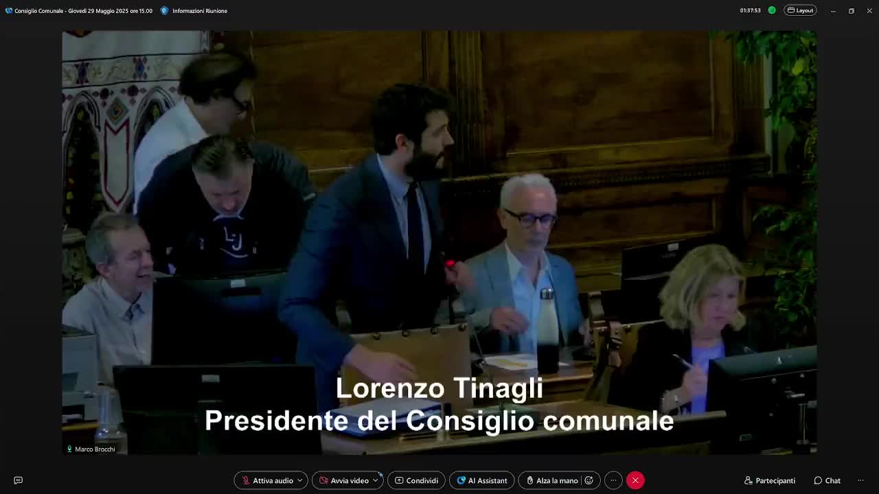 Consiglio Comunale del 29/05/2025 ore 15:00