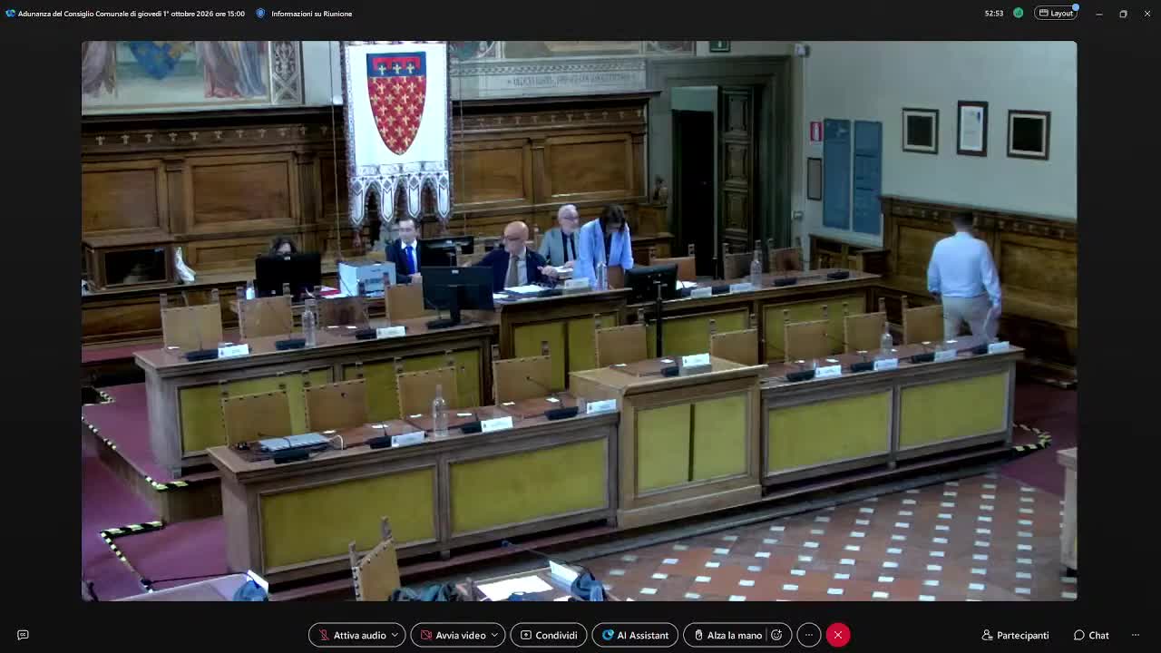 Consiglio Comunale del 01/10/2026 ore 15:00