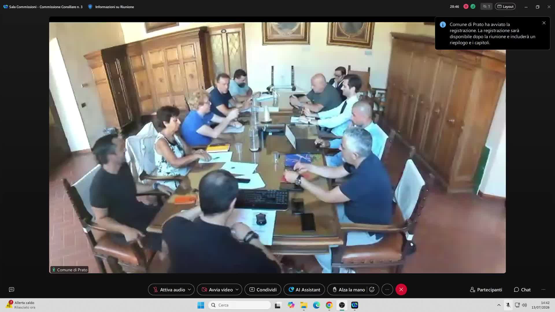 Commissione consiliare n. 3 del 13/07/2026 ore 14:30