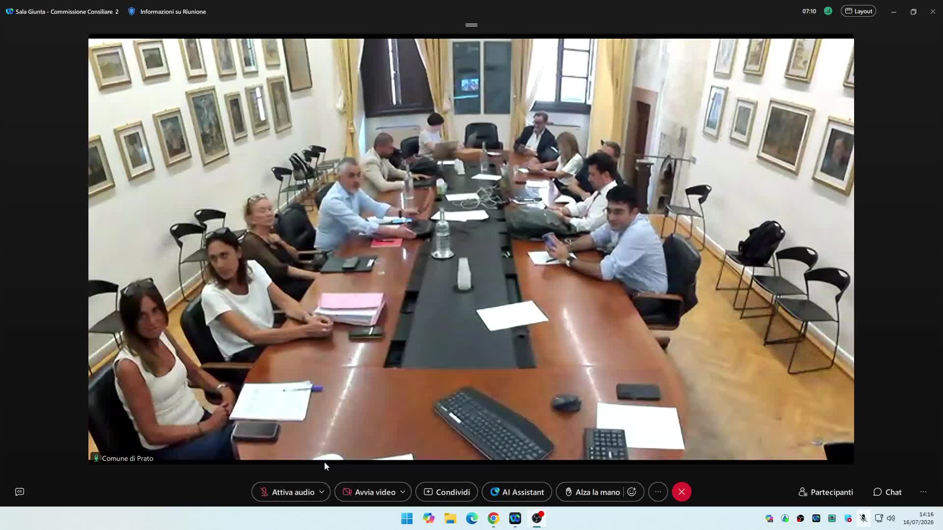 Commissione consiliare n. 2 del 16/07/2026 ore 14:00