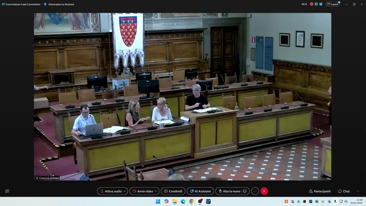 Commissione consiliare n. 4 del 30/07/2026 ore 12:00